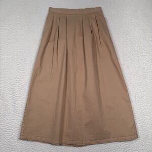 Anthropologie Tan Midi Skirt